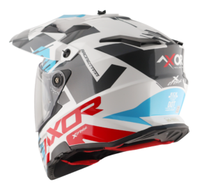 Vista 4 de Casco Axor X1 Cross Gráfico Doble Visor