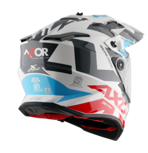 Vista 3 de Casco Axor X1 Cross Gráfico Doble Visor
