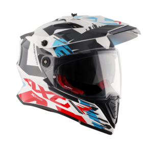 Vista 2 de Casco Axor X1 Cross Gráfico Doble Visor