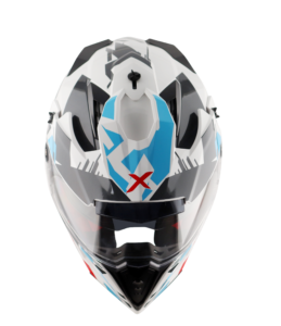 Vista 6 de Casco Axor X1 Cross Gráfico Doble Visor